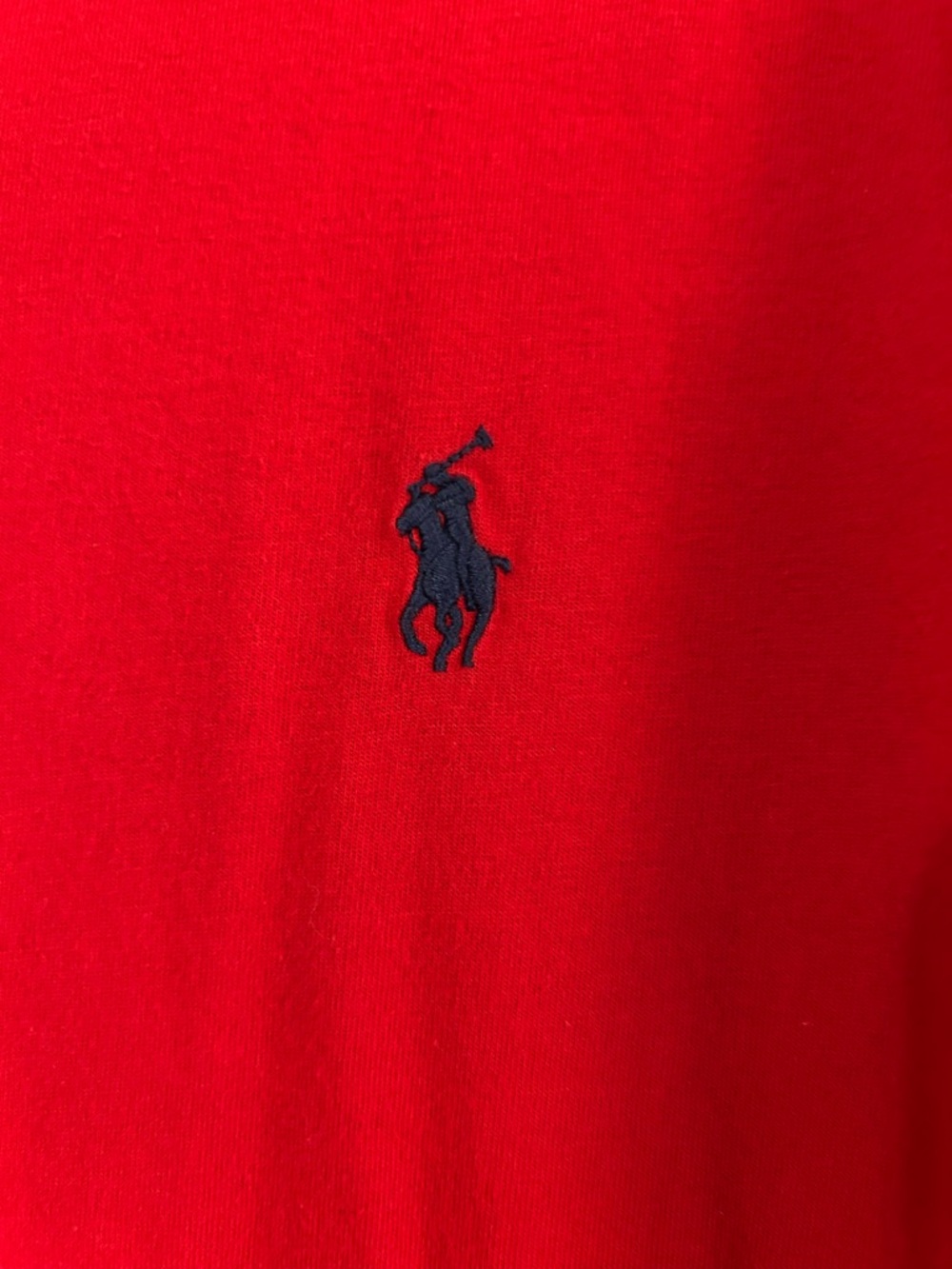 Polo by Ralph Lauren Red Short-Sleeve Crewneck Tee with Navy Pony - Picture 3 of 6